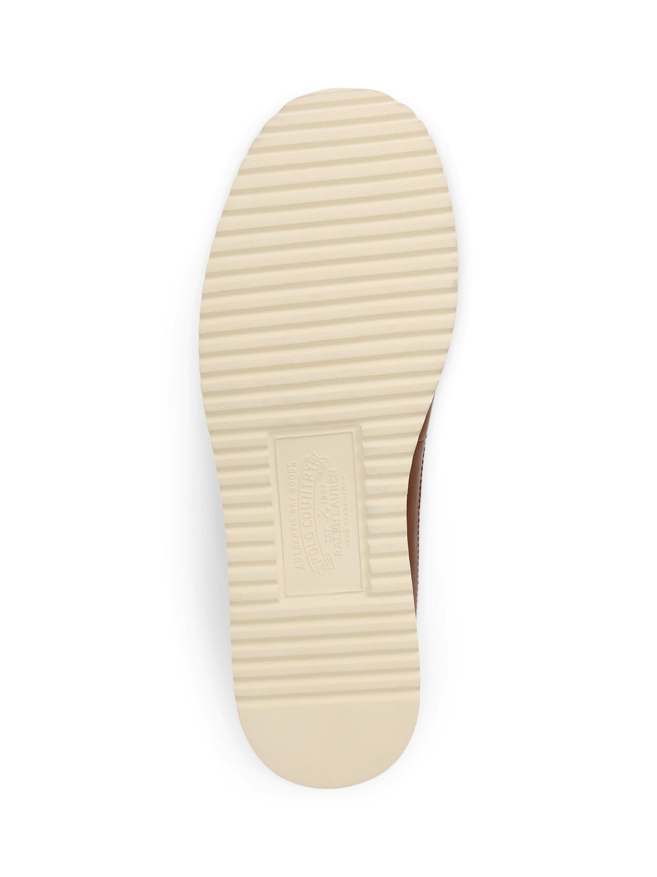 Product image 4 of 5, which shows Ralph Lauren Ranger Leather Work Boots, Tan, 9