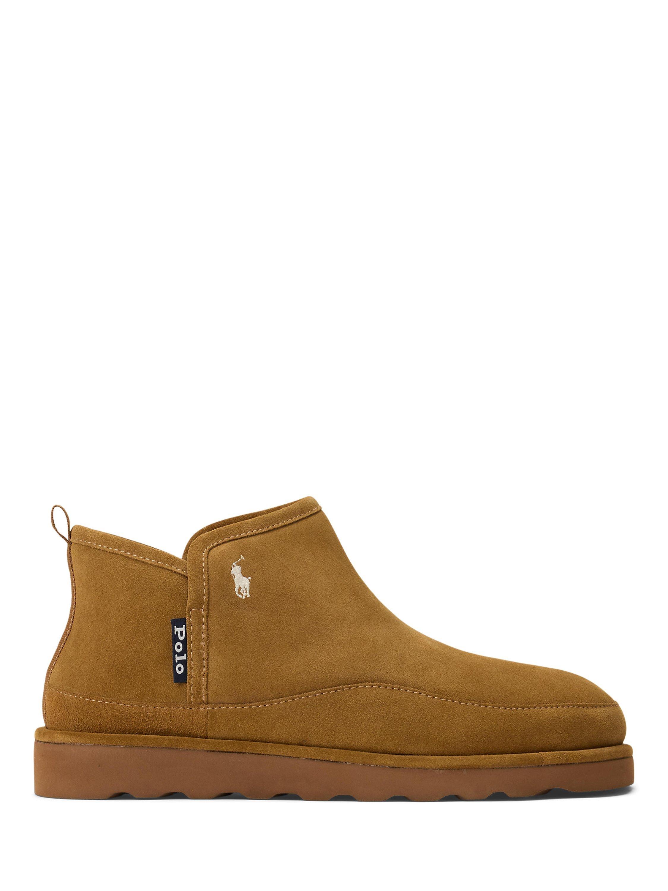 Product image 1 of 4, which shows Polo Ralph Lauren Reade Slipper Boots, Chestnut, 10