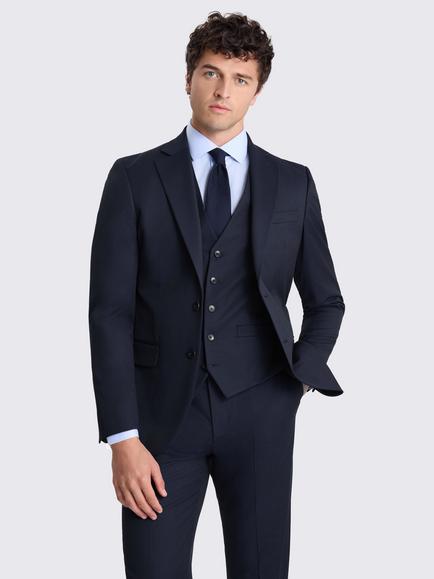Moss Tailored Fit Stretch Suit Jacket, Ink