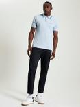Ben Sherman Organic Cotton Regular Fit Short Sleeve Signature Polo Shirt, Ice Blue