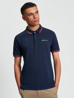Ben Sherman Signature Pique Polo Shirt, Dark Navy