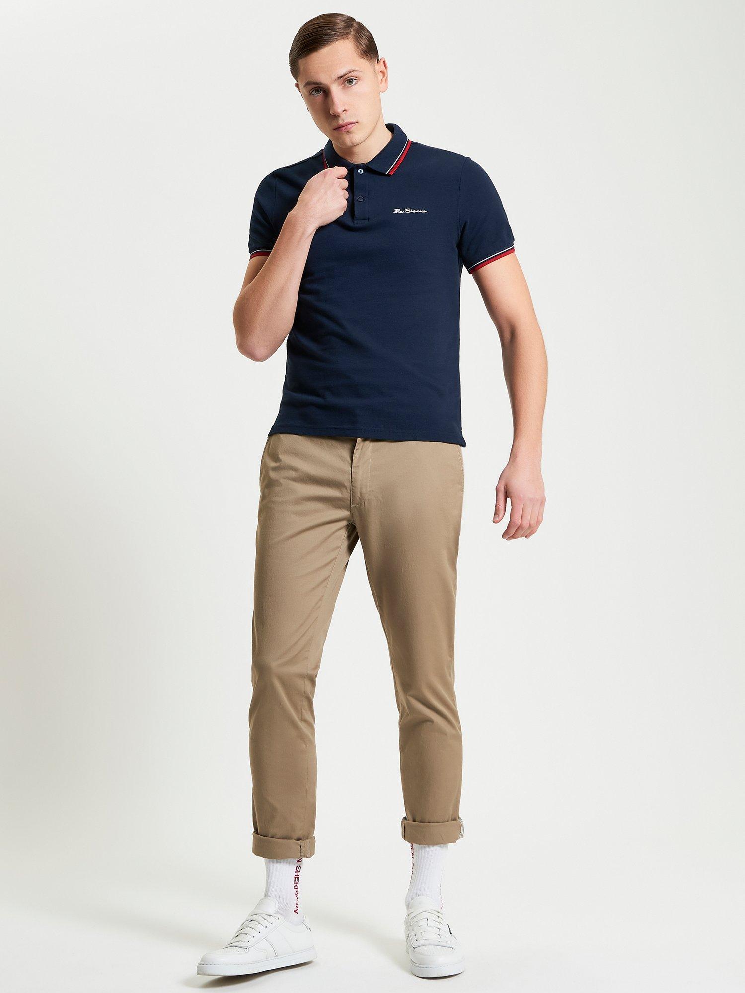 Product image 2 of 5, which shows Ben Sherman Signature Pique Polo Shirt, Dark Navy, S