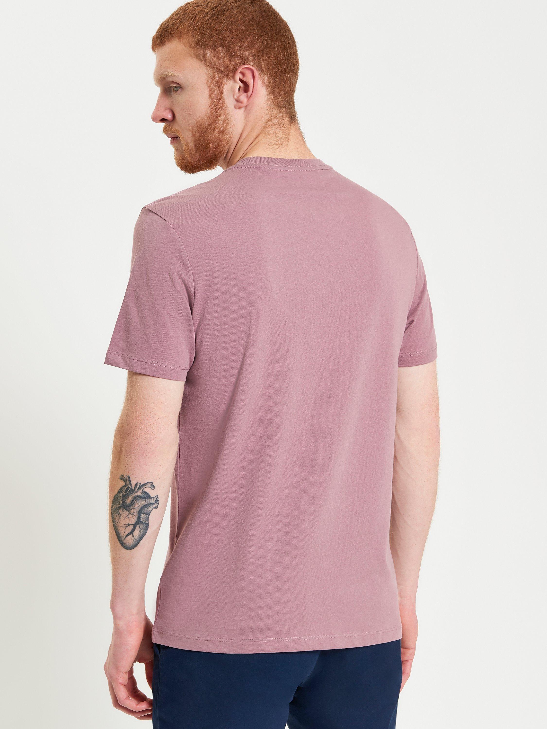 Product image 3 of 5, which shows Ben Sherman Organic Cotton Regular Fit Short Sleeve Signature T-Shirt, Blush Pink, S