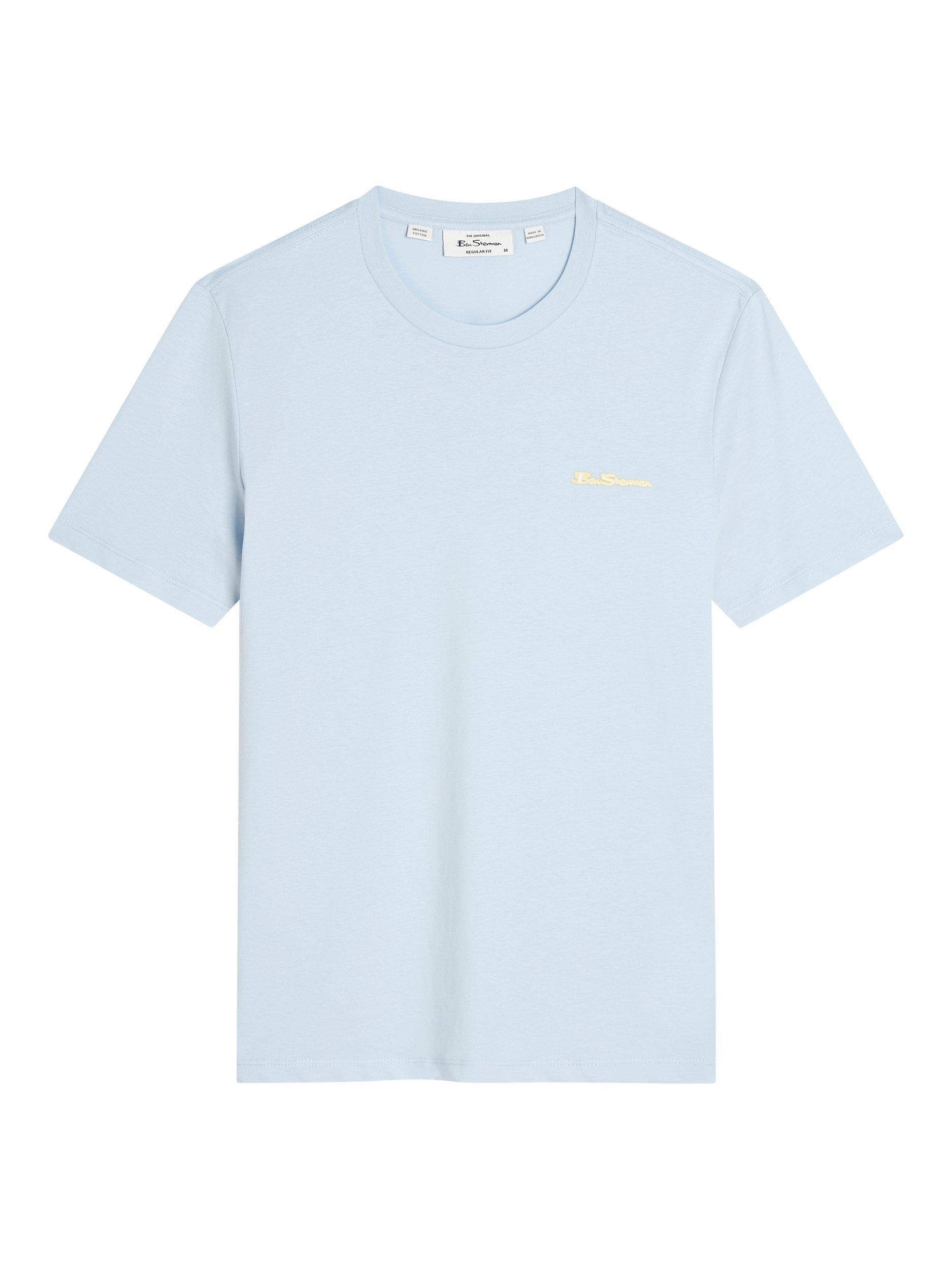 Product image 5 of 5, which shows Ben Sherman Organic Cotton Regular Fit Short Sleeve Signature T-Shirt, Pale Blue, S