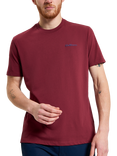 Ben Sherman Organic Cotton Regular Fit Short Sleeve Signature T-Shirt, Red