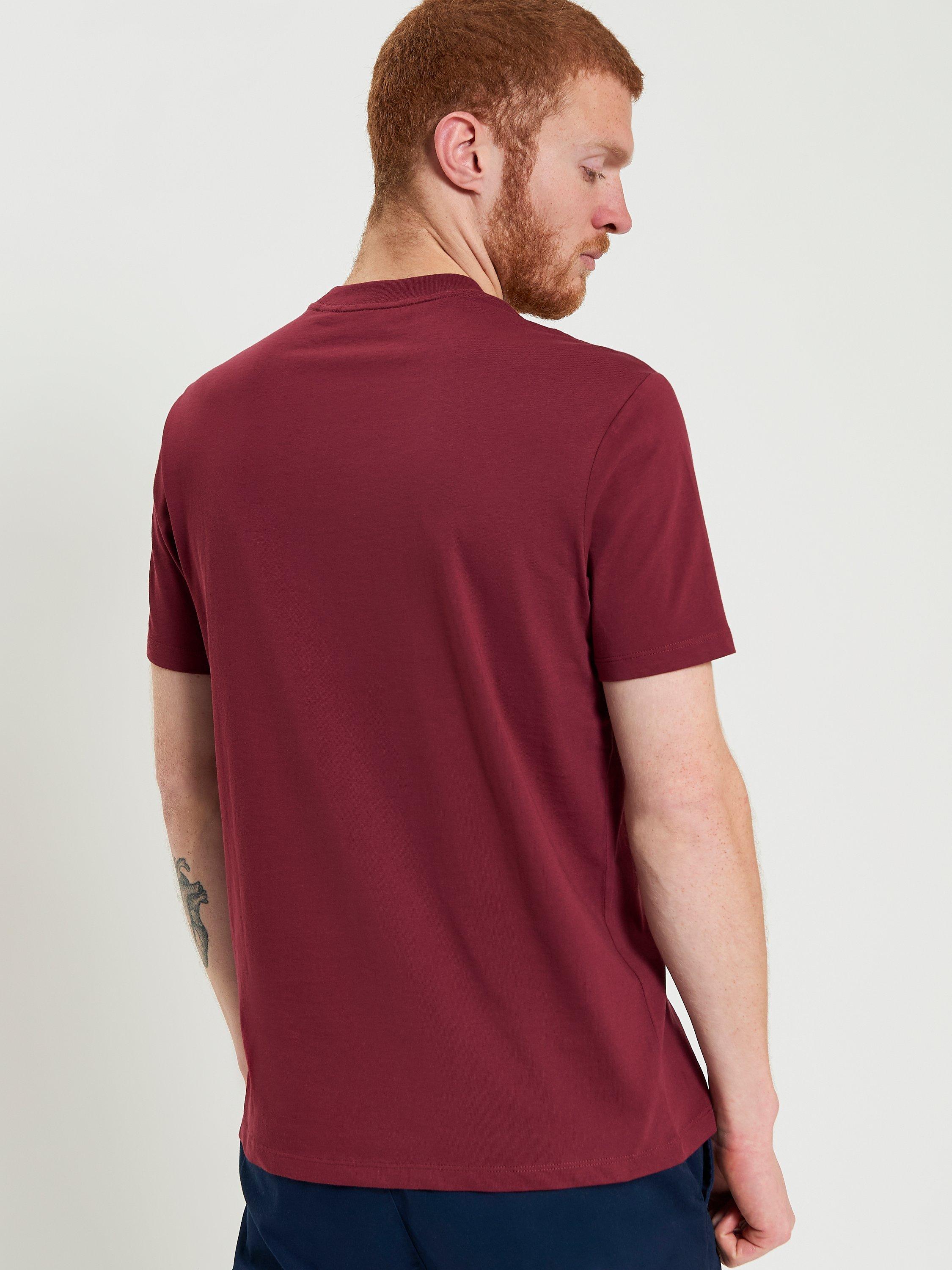 Product image 3 of 5, which shows Ben Sherman Organic Cotton Regular Fit Short Sleeve Signature T-Shirt, Red, S