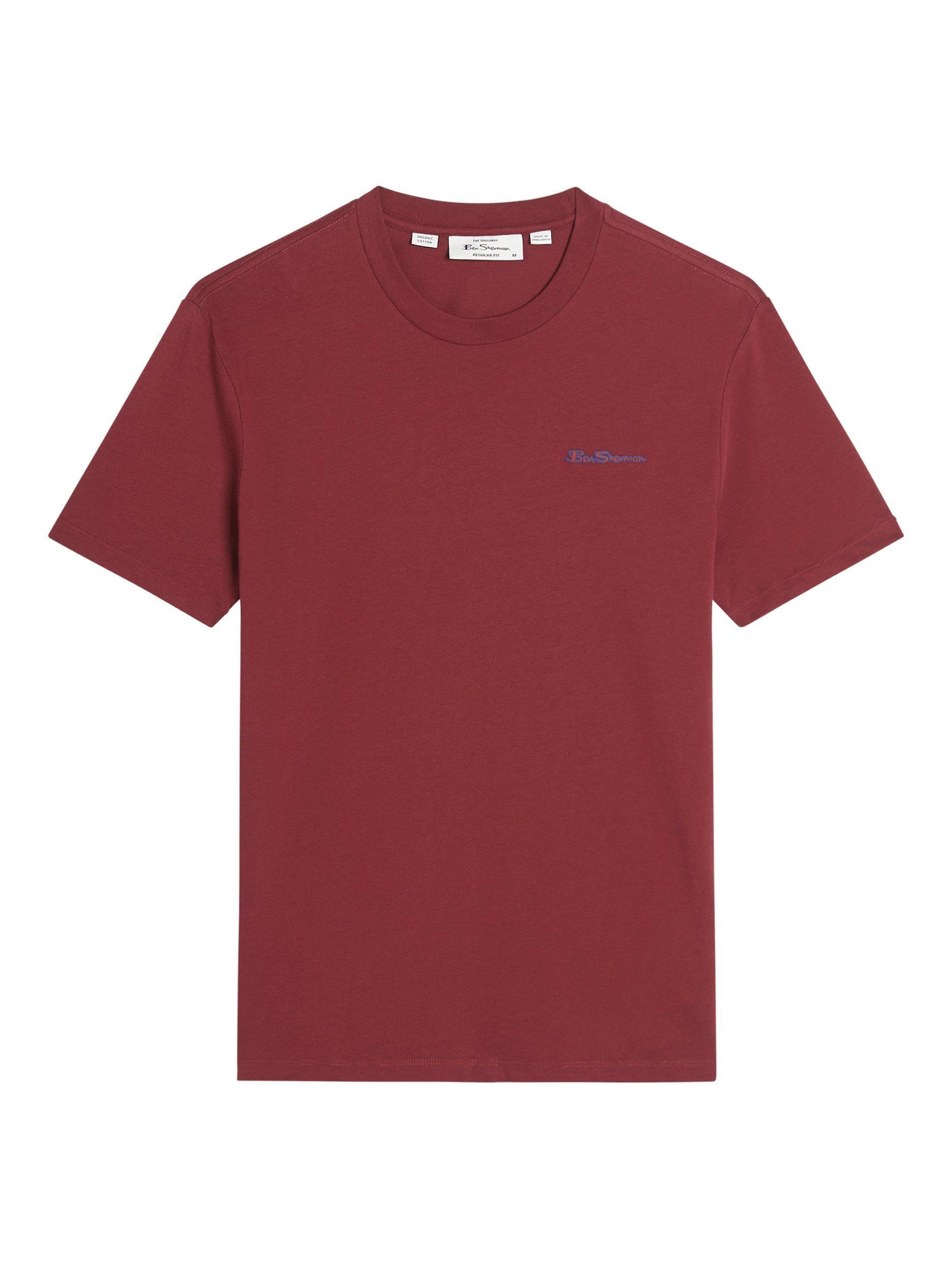 Product image 5 of 5, which shows Ben Sherman Organic Cotton Regular Fit Short Sleeve Signature T-Shirt, Red, S