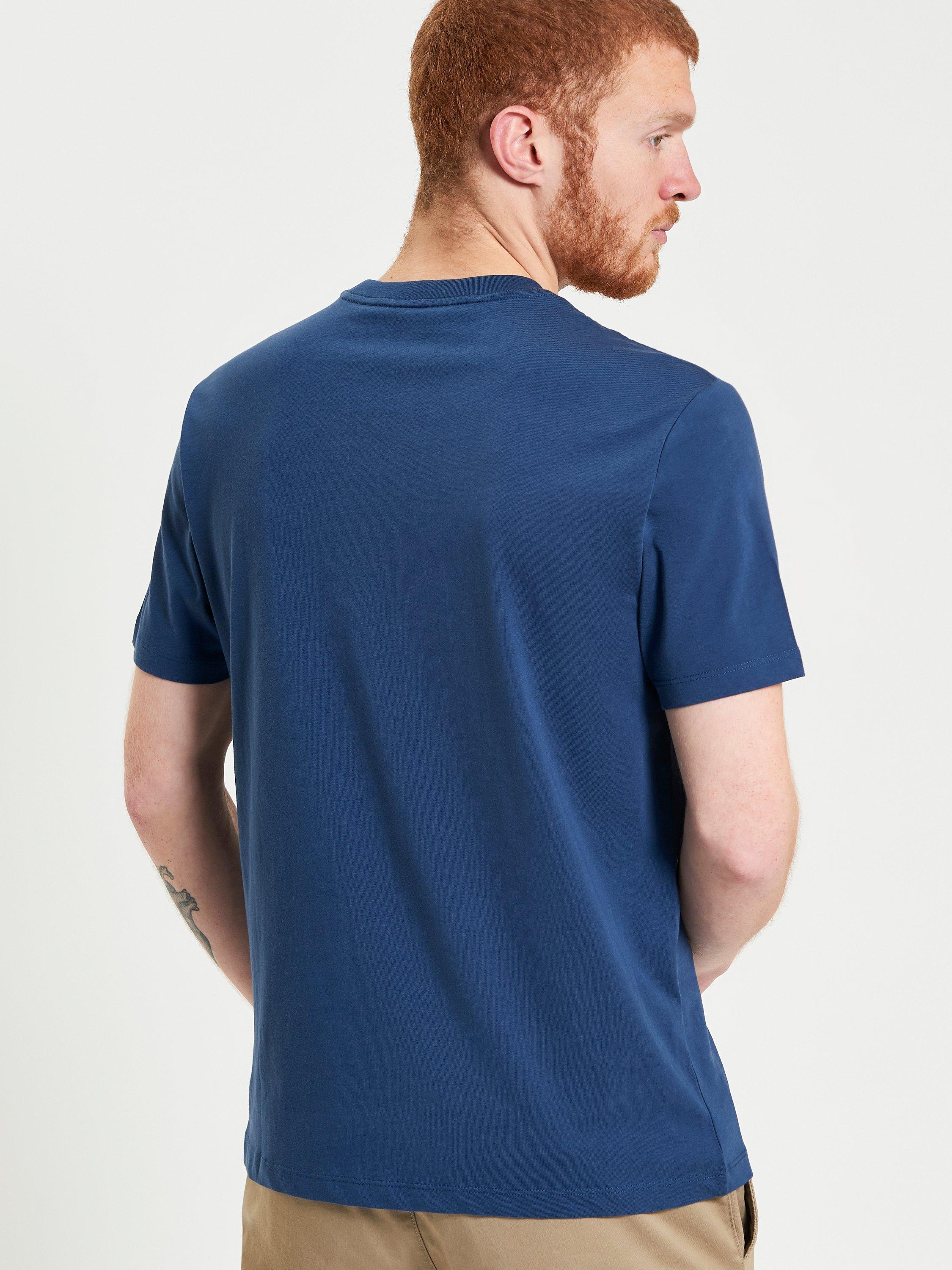 Product image 3 of 5, which shows Ben Sherman Organic Cotton Regular Fit Short Sleeve Signature T-Shirt, Riviera Blue, S