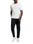 Ben Sherman Organic Cotton Regular Fit Tipped Pique T-Shirt, Snow White