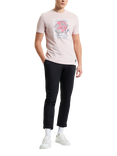Ben Sherman Organic Cotton Regular Fit Amalfi Graphic T-Shirt, Blush Pink
