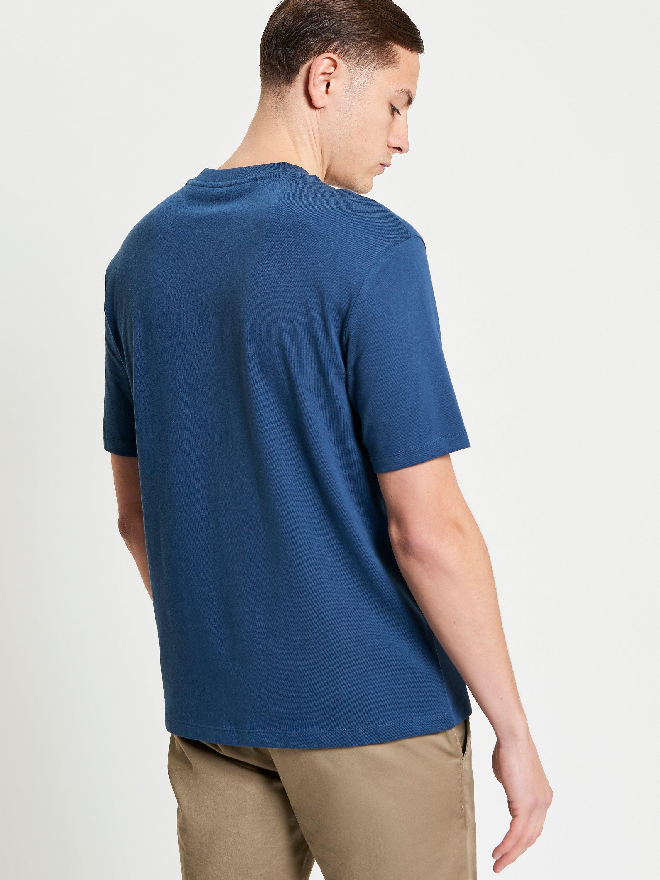 Product image 3 of 5, which shows Ben Sherman Organic Cotton Regular Fit Mod Scooter Graphic T-Shirt, Indigo/Multi, S