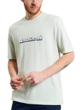 Ben Sherman Organic Cotton Regular Fit Music Poster Graphic T-Shirt, Light Green