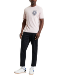 Ben Sherman Organic Cotton Regular Fit Ocean Records Graphic T-Shirt, Blush Pink