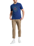 Ben Sherman Organic Cotton Regular Fit Record Graphic T-Shirt, Royal Blue