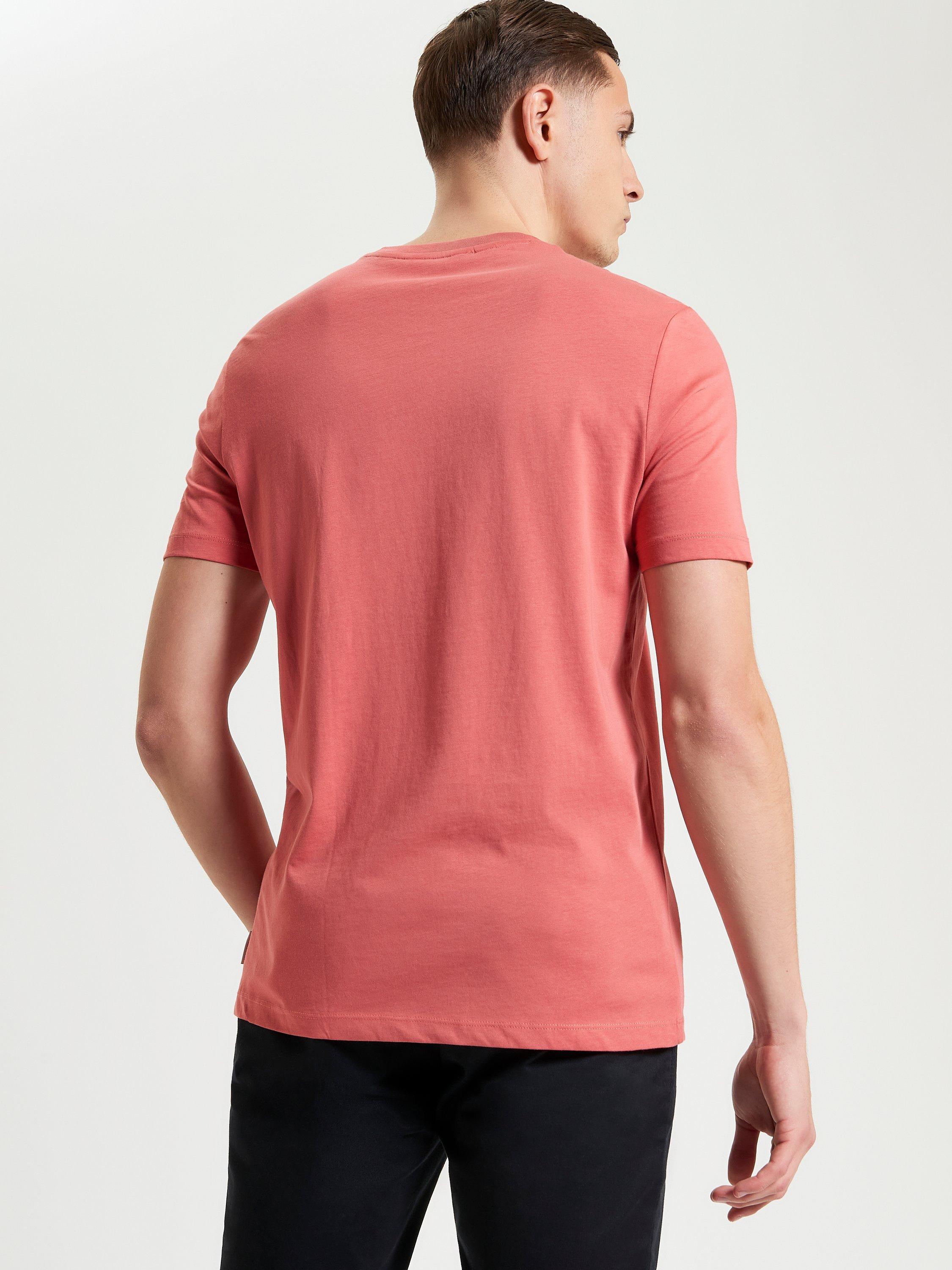 Product image 3 of 5, which shows Ben Sherman Organic Cotton Regular Fit Ride Out Graphic T-Shirt, Cerise, S