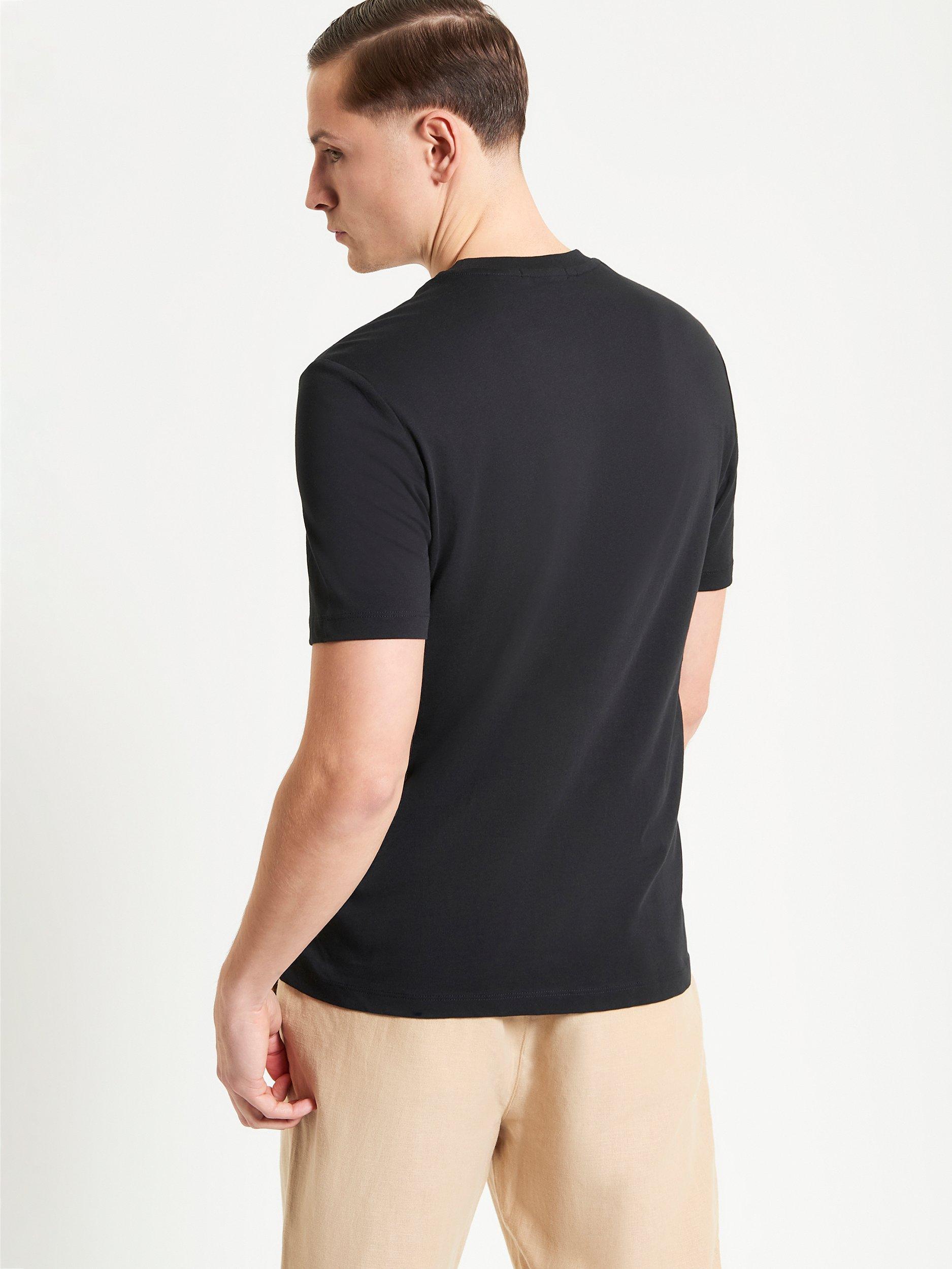 Product image 3 of 5, which shows Ben Sherman Organic Cotton Regular Fit Brighton Beach Club Graphic T-Shirt, Black/Multi, S