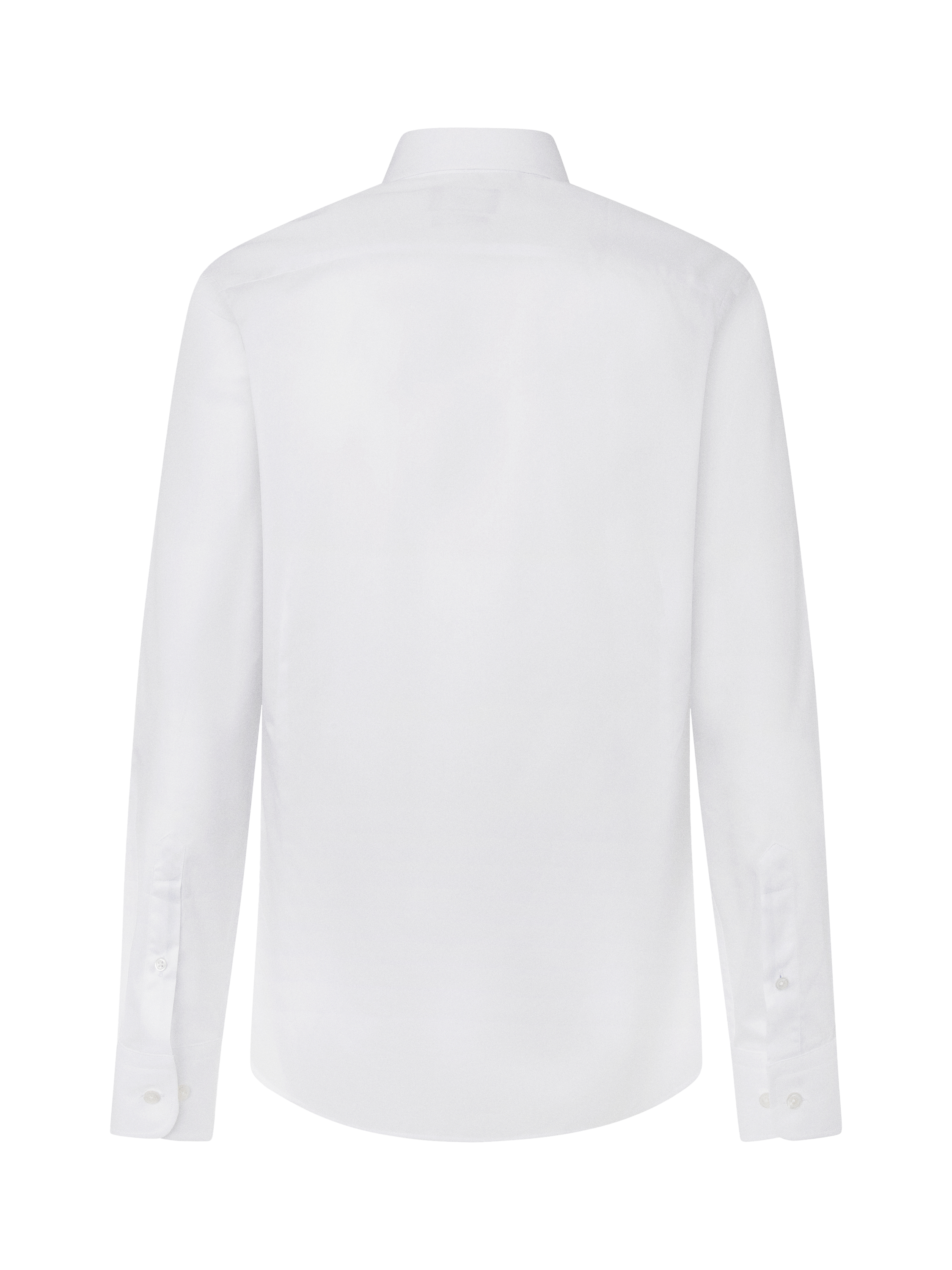Product image 7 of 11, which shows Hackett London Tailored Fit Cotton Twill Shirt, White, L