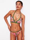 Boden Classic Swirling Floral Bikini Bottoms, Pink/Multi