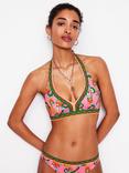 Boden Ios Floral V Panel Tie Up Bikini Top