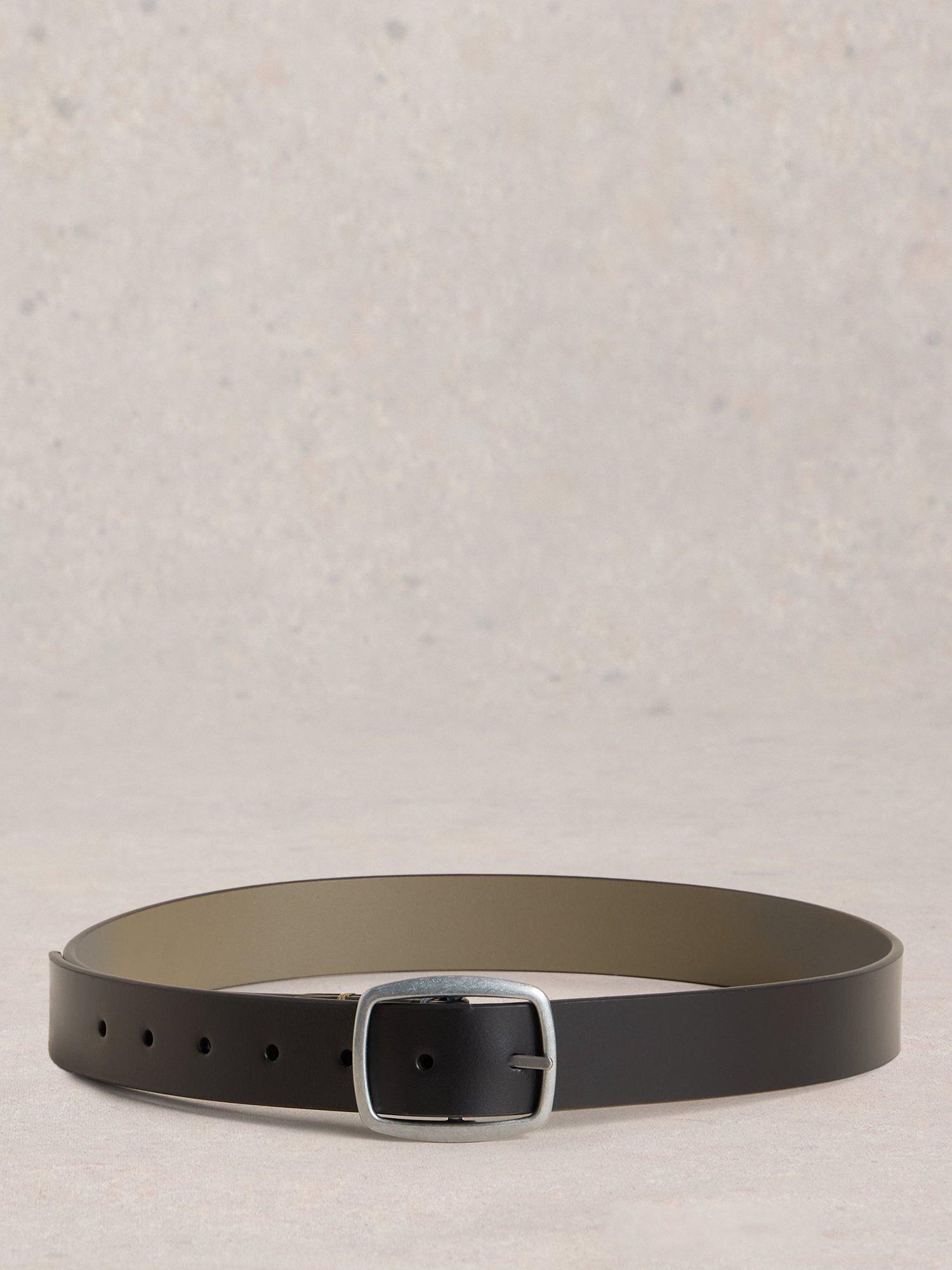 Product image 2 of 3, which shows White Stuff Reversible Leather Belt, Black/Multi, M-L