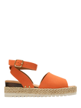 V.GAN Vegan Dragon Espadrille Sandals, Orange