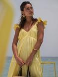 South Beach Frill Sleeve Tiered Maxi Dress, Yellow