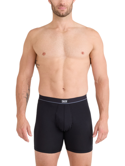 SAXX Essential Cotton Boxer Briefs, Pack of 3, Black - view 2, Black