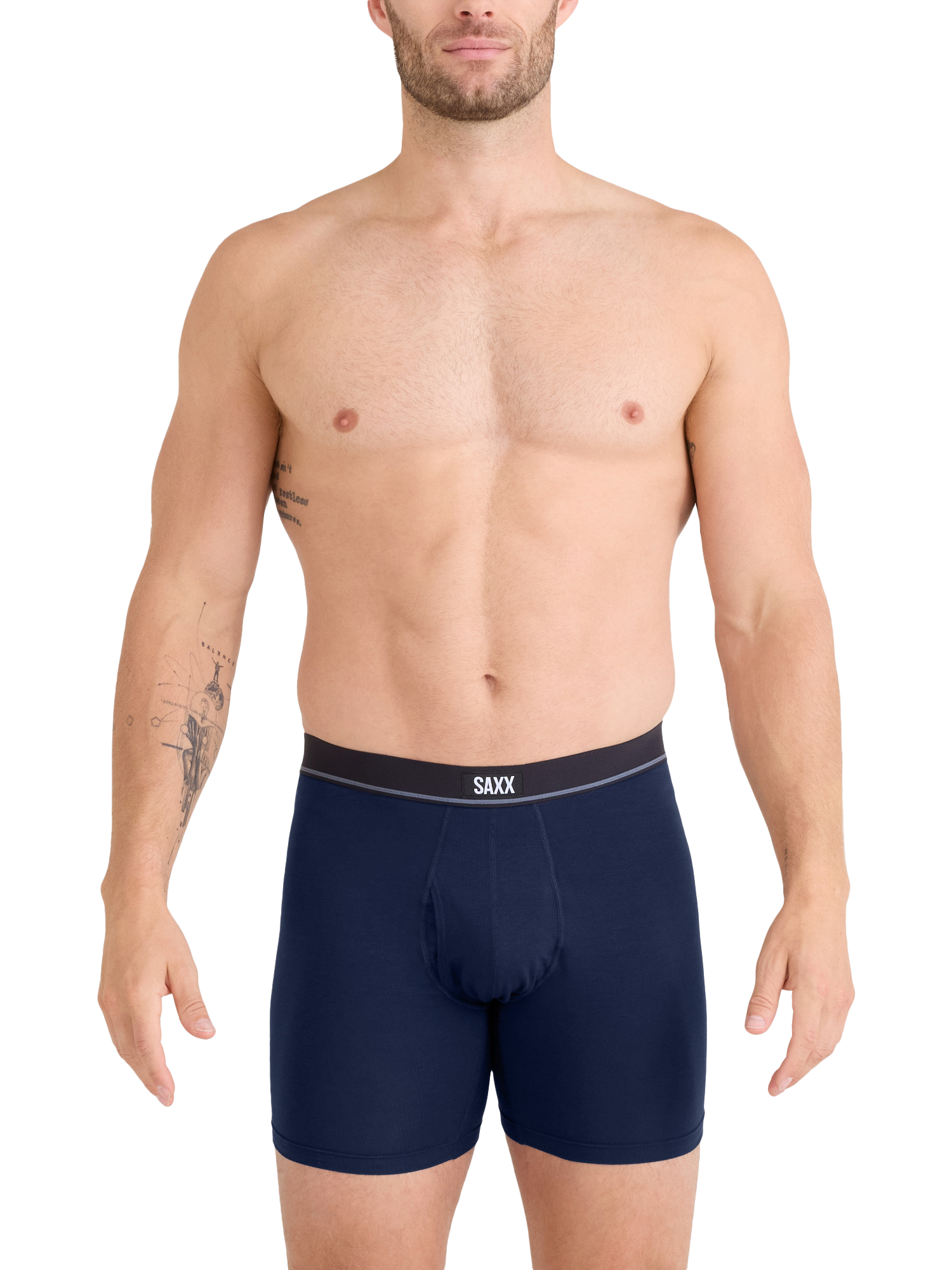 Product image 4 of 7, which shows SAXX Essential Cotton Boxer Briefs, Pack of 3, Multi, S