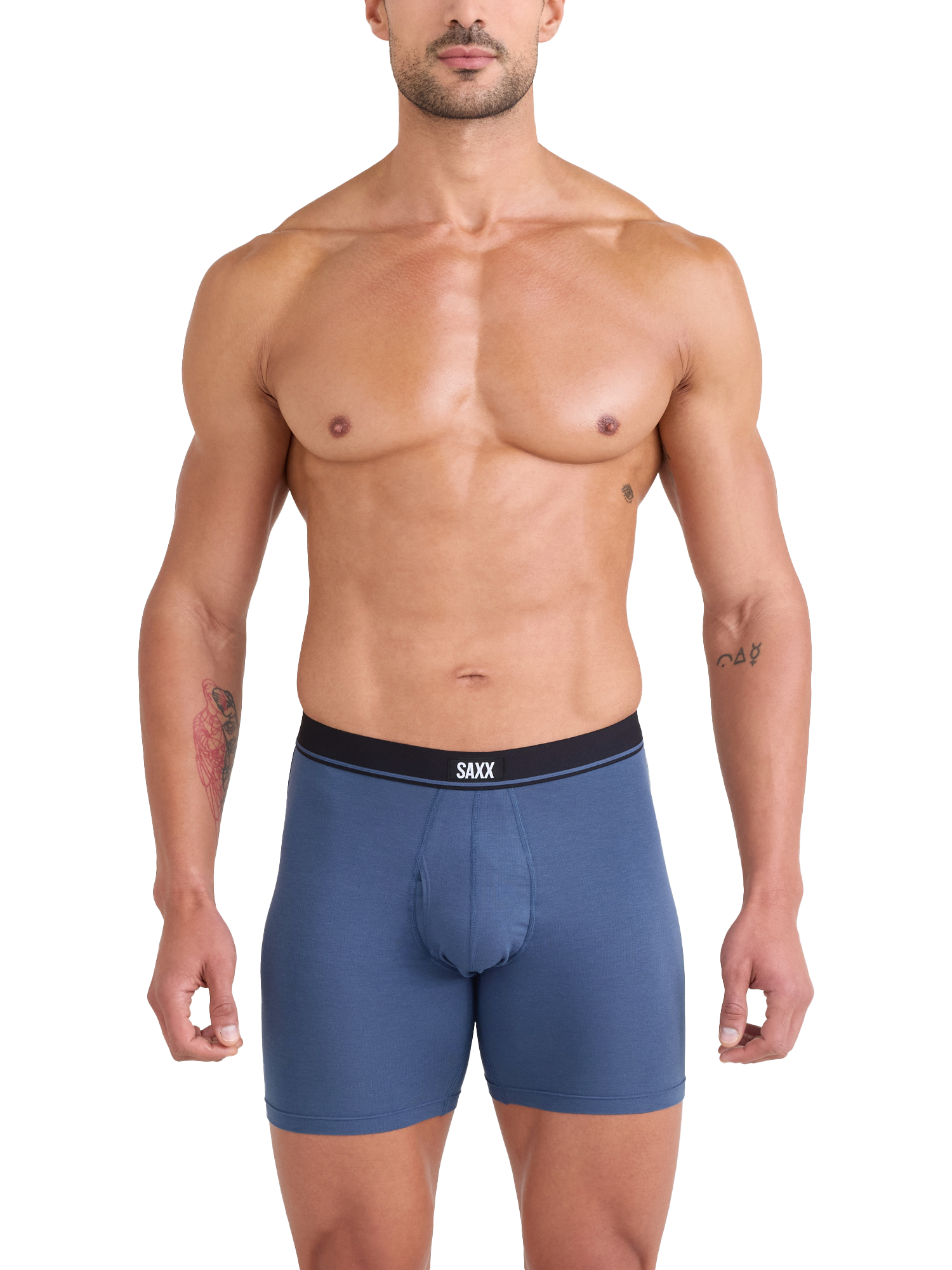 Product image 4 of 7, which shows Saxx Essential Boxer Briefs, Red Maroon, S