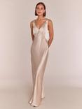 Rewritten Amelia Satin Bias Cut Bridesmaids Dress
