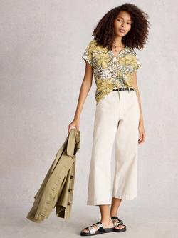 White Stuff Nelly Abstract T-Shirt, White/Multi, White/Multi