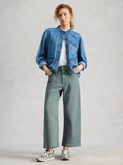 White Stuff Tia Wide Leg Jeans, Mid Blue, Mid Blue