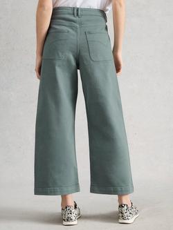 White Stuff Tia Wide Leg Jeans, Mid Blue - view 2, Mid Blue