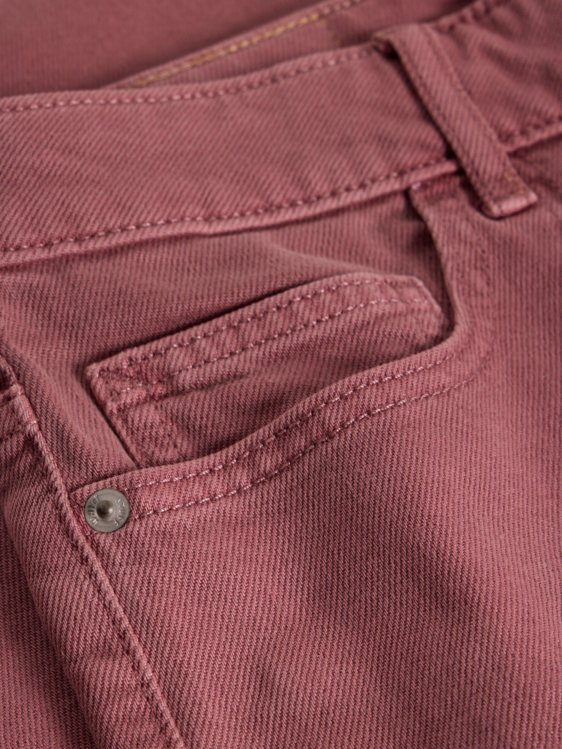 Product image 6 of 6, which shows White Stuff Tia Cropped Wide Leg Jeans, Mid Pink, 6R