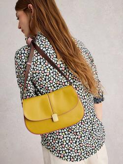 White Stuff  Annie Heart Print Cotton Jersey Shirt - view 2, Blue/Multi