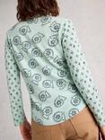 White Stuff Annie Long Sleeve Jersey Shirt, Green
