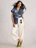 White Stuff Ellie Mixed Floral Shirt, Blue/Multi