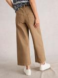 White Stuff Tia Organic Cotton Blend Wide Leg Cropped Jeans