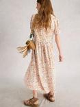 White Stuff Leah Abstract Jersey Dress, White/Multi