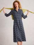 White Stuff Rua Abstract Shirt Dress, Navy/Multi