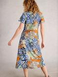 White Stuff Rua Floral Shirt Dress, Orange/Multi