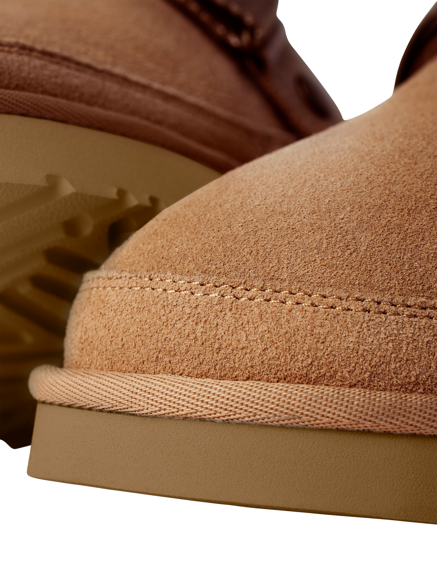 Product image 4 of 5, which shows UGG Golden Coast Suede Slippers, Chestnut, 7