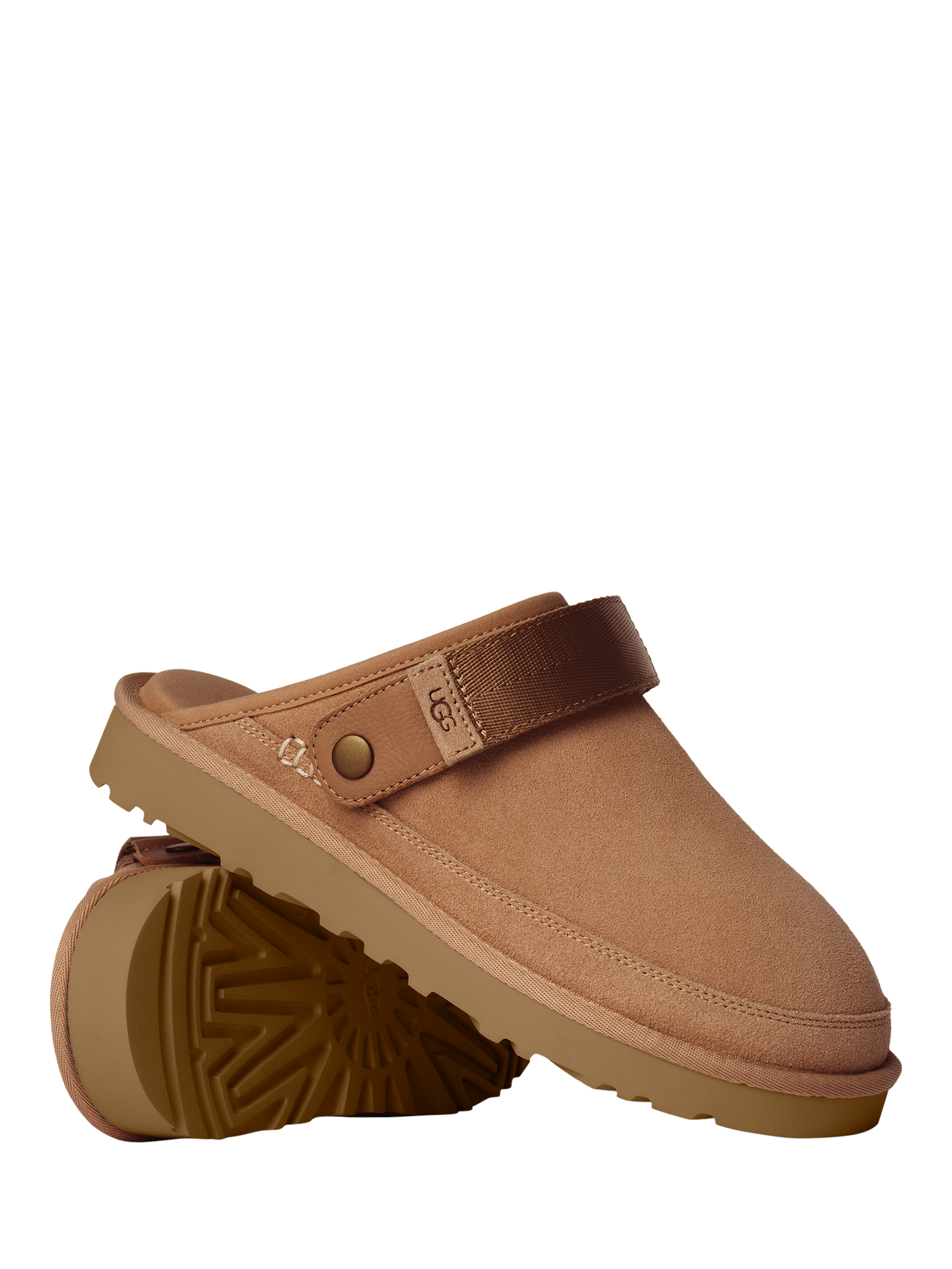 Product image 5 of 5, which shows UGG Golden Coast Suede Slippers, Chestnut, 7