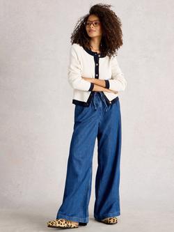 White Stuff Charlotte Colour Block Cardigan, Natural/Multi, Natural/Multi