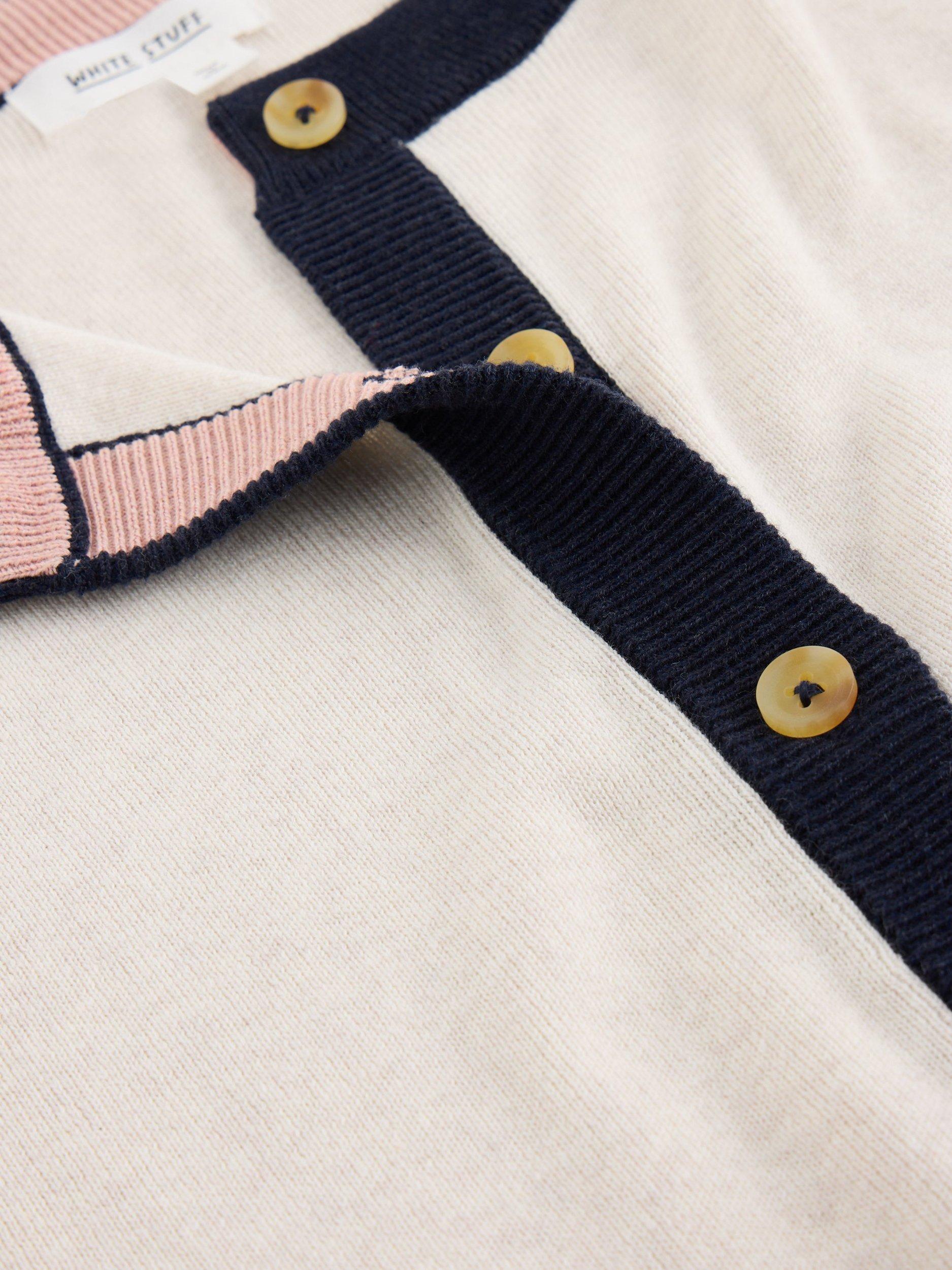 Product image 6 of 6, which shows White Stuff Charlotte Colour Block Cardigan, Natural/Multi, 6