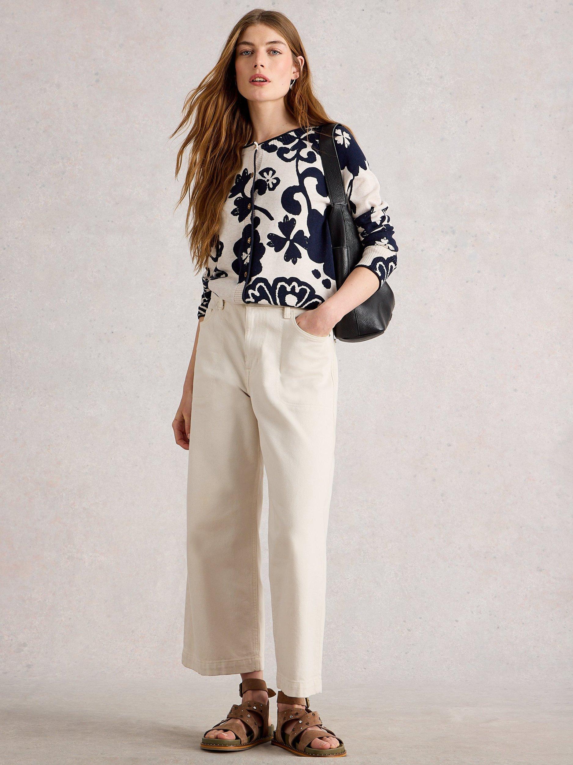 Product image 1 of 6, which shows White Stuff Lulu Floral Long Sleeve Cardigan, Multi, 6