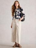White Stuff Lulu Floral Long Sleeve Cardigan, Multi