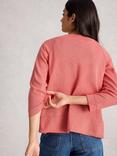 White Stuff Naria V-Neck Cardigan, Mid Coral