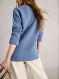 White Stuff Jana Ribbed Stripe Jumper, Blue