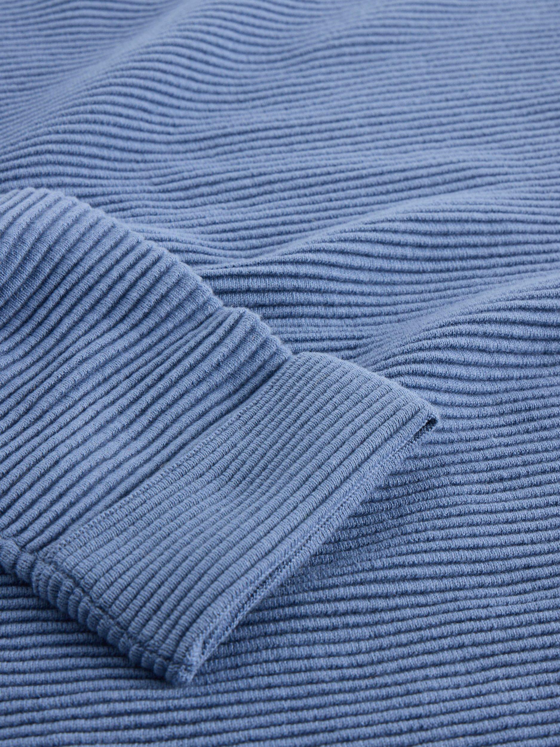 Product image 6 of 6, which shows White Stuff Jana Ribbed Stripe Jumper, Blue, 6